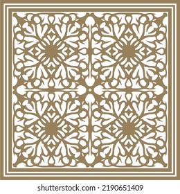 Damast Muster Design für Hijab, Bandana, Schal, Teppich Design, Stoff, Taschentuch.