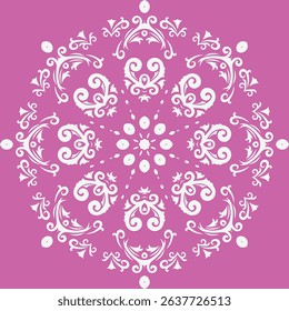 Damask Pattern Design Moroccan Korean Traditional Pattern Name Folk Embroidery, Aztec Ornament Print. Design for Carpet, Wallpaper, Clothing, Wrapping, Fabric