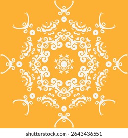 Damask Pattern Design Ornament Ndebele Traditional Pattern Drawingfolk Embroidery, Aztec Ornament Print. Design for Carpet, Wallpaper, Clothing, Wrapping, Fabric