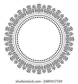 Elemento de patrón Damasco, Ikat EPS motivos damasco geométrico floral, Vector clásico de lujo adorno damasco, textura sin costuras real para tarjeta, textil, arte de la pared, islámico, ornamento redondo, borde metálico dorado