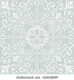  Damask pattern. Endless pattern can be used for ceramic tile, wallpaper, linoleum, web page background