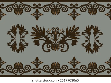 Damask pattern fabric,elegant ethnic tribal pattern designs woven fabric.Pattern motif,flora,geometric, texture design for wallpaper,wrapping,clothing,table linens pillow,carpet,Damask fabrics decor.