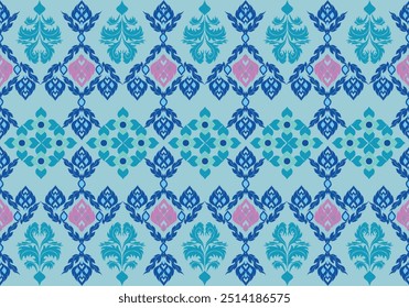 Damask pattern fabric,Tribal,ethnic ,damask border,elegant pattern designs woven fabric.Pattern motif,flora,geometric,texture design for wallpaper,wrapping,clothing,pillow,carpet,Damask fabrics decor.