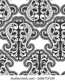 Patrón de Damasco con materiales de textura floral, medallón vectorial vintage excelente para textura de fondo, revestimiento de papel tapiz, textil, tarjetas de felicitación, banners web y diseño de superficie  