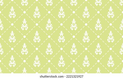 Damask pattern origin vector seamless background wallpaper Fleur de Lis pattern Scandinavian Digital texture Design for print printable fabric saree border.