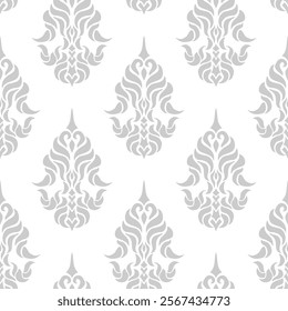 damask pattern. damask seamless pattern. floral pattern suitable for fabric print, fashion, wallpaper, or wrapping paper. leaf seamless pattern background.