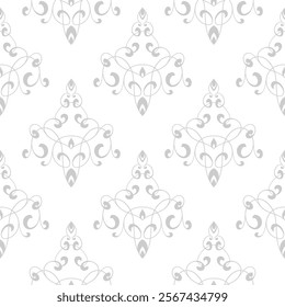 damask pattern. damask seamless pattern. floral pattern suitable for fabric print, fashion, wallpaper, or wrapping paper. leaf seamless pattern background.
