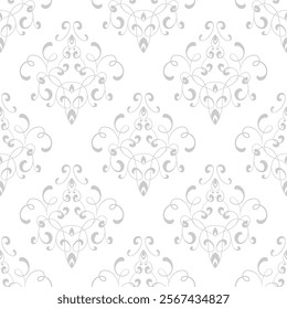 damask pattern. damask seamless pattern. floral pattern suitable for fabric print, fashion, wallpaper, or wrapping paper. leaf seamless pattern background.