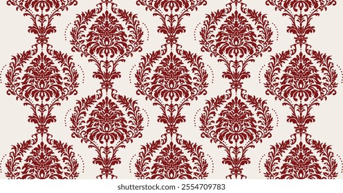 damask pattern seamless ornament classic vintage backdrop old wallpaper baroqu