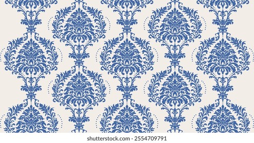 damask pattern seamless ornament classic vintage backdrop old wallpaper baroqu