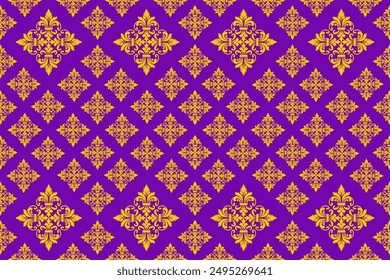 damask pattern, seamless, traditional ethnic,yellow,gold, fabric pattern for textiles, rugs, wallpaper, clothing, sarong, batik, wrapping, embroidery, print, background, cover, illustration, vector.