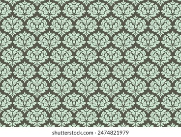 damask pattern seamless vector background