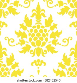 Damask pattern seamless vector background tile