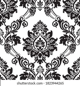 Damask  pattern seamless vector design.