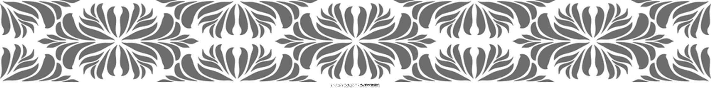 Damask pattern seamless vector wallpaper. Seamless ornament in the baroque style. Damask flower paisley elements.