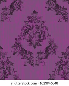 Damask pattern texture Vector. Royal fabric background. Luxury background decors