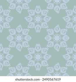 Damask pattern vector Perfect for bed sheets, carpets, and wallpapers, the seamless, vintage patterns add a touch of classic luxury to any fabric.