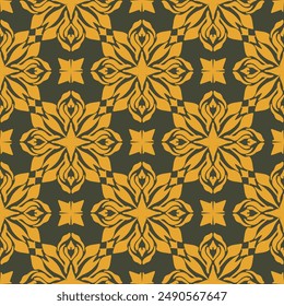 Damask pattern vector Perfect for bed sheets, carpets, and wallpapers, the seamless, vintage patterns add a touch of classic luxury to any fabric.