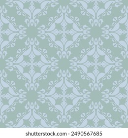 Damask pattern vector Perfect for bed sheets, carpets, and wallpapers, the seamless, vintage patterns add a touch of classic luxury to any fabric.