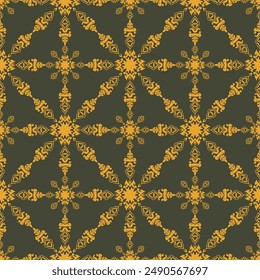 Damask pattern vector Perfect for bed sheets, carpets, and wallpapers, the seamless, vintage patterns add a touch of classic luxury to any fabric.