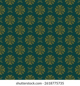 vetor de padrão de damasco Perfeito para lençóis, tapetes e papéis de parede, os padrões vintage, sem emenda, adicionam um toque de luxo clássico a qualquer tecido.