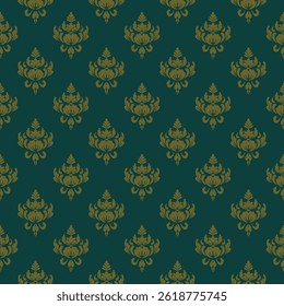 damask pattern vector Perfect for bed sheets, carpets, and wallpapers, the seamless, vintage patterns add a touch of classic luxury to any fabric.