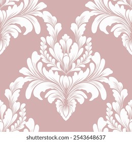 damask pattern vintage with intricate floral and ornamental designs. This classic, elegant design is perfect for wallpapers, textiles, wrapping paper, and interior decor