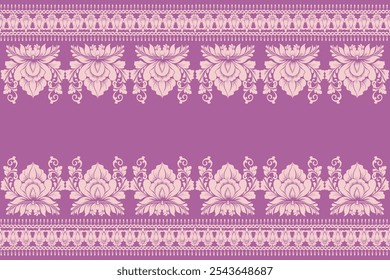 damask pattern vintage with intricate floral and ornamental designs. This classic, elegant design is perfect for wallpapers, textiles, wrapping paper, and interior decor