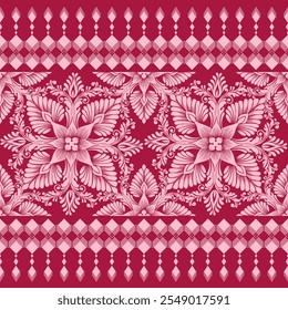 damask pattern vintage with intricate floral and ornamental designs. This classic, elegant design is perfect for wallpapers, textiles, wrapping paper, and interior decor