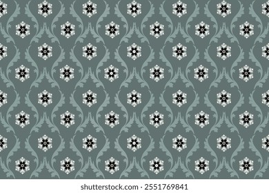 Damask patterns feature intricate, symmetrical motifs inspired by floral or ornamental designs. Often elegant and timeless, they are ideal for clothing, rugs, and home decor.
