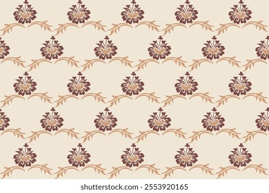 Damask patterns feature intricate, symmetrical motifs inspired by floral or ornamental designs. Often elegant and timeless, they are ideal for clothing, rugs, and home decor.