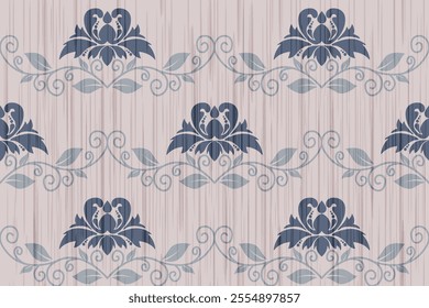 Damask patterns feature intricate, symmetrical motifs inspired by floral or ornamental designs. Often elegant and timeless, they are ideal for clothing, rugs, and home decor.