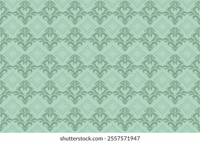 Damask patterns feature intricate, symmetrical motifs inspired by floral or ornamental designs. Often elegant and timeless, they are ideal for clothing, rugs, and home decor.