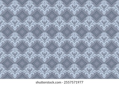 Damask patterns feature intricate, symmetrical motifs inspired by floral or ornamental designs. Often elegant and timeless, they are ideal for clothing, rugs, and home decor.