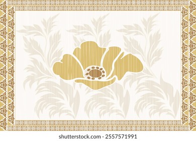 Damask patterns feature intricate, symmetrical motifs inspired by floral or ornamental designs. Often elegant and timeless, they are ideal for clothing, rugs, and home decor.