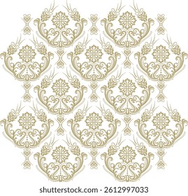 Damask patterns, Floral or figured designs, Reversible design 