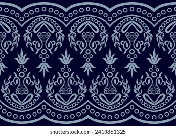 Damask patterns for ornament, wallpaper, packaging, vector background