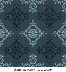 Damask retro seamless pattern 