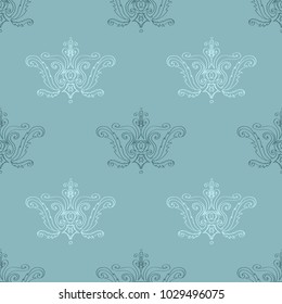 Damask retro seamless pattern 