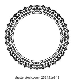 Damask Round Wreath circular round ornament floral Abstract pattern, Classic Victorian traditional style, illustration Vintage Design, Floral frames, Mandala, Antique, Moroccan frame