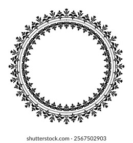 Damask Round Wreath circular round ornament floral Abstract pattern, Classic Victorian traditional style, illustration Vintage Design, Floral frames, Mandala, Antique, Moroccan frame