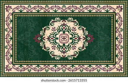 Damask rug pattern,Navajo carpet design thai carpet pattern, native American, motif geometric. Rug design for decor. Rug pattern blanket, woven carpet illustration. Boho geometric Aztec ethnic decor.