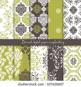 Damask Scrapbook Paper