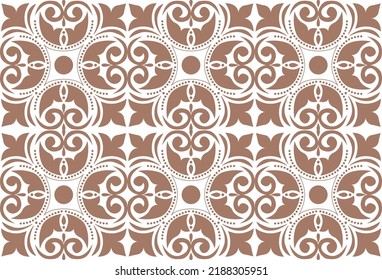 damask seamless Asian pattern of the nomads of Central Asia and Kazakhstan, Kyrgyzstan. Nomadic ethnic stamp style. Asian ornaments.