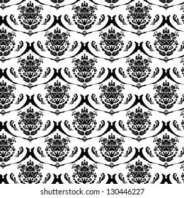 Damask seamless background