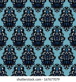 Damask seamless background