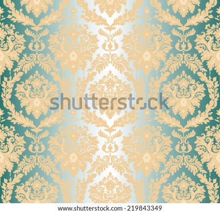 Damask seamless floral background pattern. vector illustration.