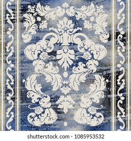 Damask seamless floral pattern.