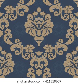 Damask seamless floral pattern.