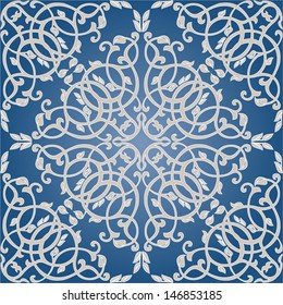 Damask seamless floral pattern. Royal wallpaper. Floral background with pastel colors.